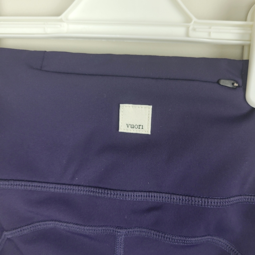 VUORI Stride Running Workout Leggings Dark Purple XS High Rise - Picture 7 of 11